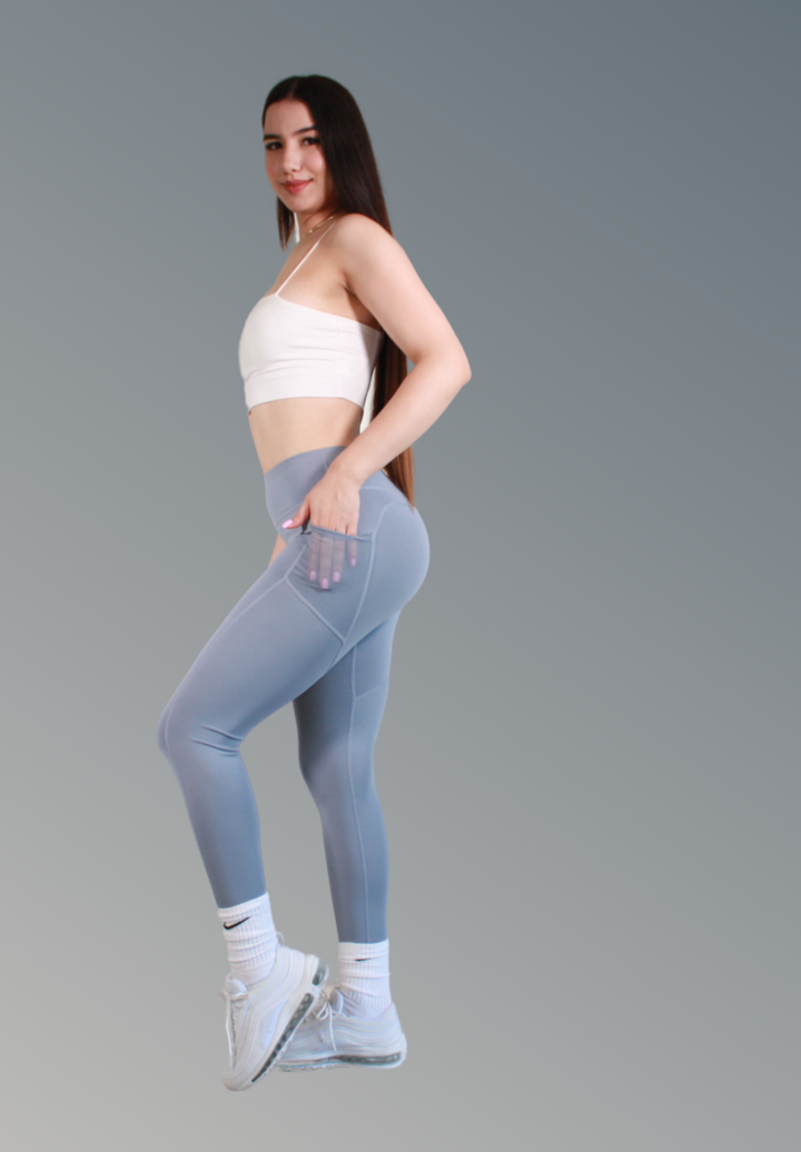 4 Way Stretch Leggings - Gray